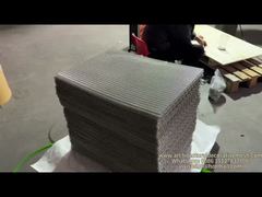 Watch: Woven Flat Decorative Wire Mesh Metal Room Divider Showcase