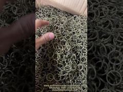 See Why Choose Copper Chain Ring Mesh Curtains Interior Drapery 10mm