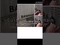 Custom‑pattern double‑hook aluminum chain curtain