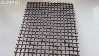Real shot video of copper red metal mesh panel