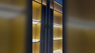 Metal mesh for closet or cabinet decoration