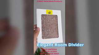 Woven Metal Mesh Wire Mesh Room Divider Decorative Window Screen Indoor