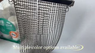 Metal Bead Ball Curtain real shot video