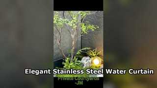 Luxury Stainless Steel Water Curtain for Modern Landscapes
