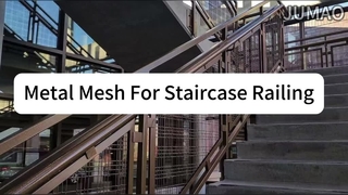 Custom Pattern Expanded Metal Mesh for Staircase Railing Balustrade