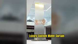 Modern Stainless Steel Water Curtain Feature