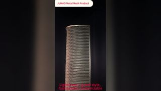 Spiral Decorative Metal Mesh Curved Custom Stainless Steel Partition Screen