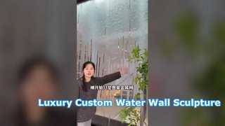 Woven Stainless Steel Mesh Flowing Water Decorative Wire Mesh Waterscape Sculpture