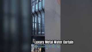 Luxury Stainless Steel Water Curtain Zen Garden Feature