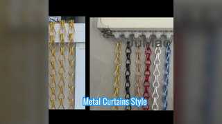 Metal Chain Curtains Modern Style & Privacy