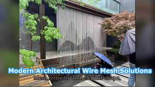 Modern Decorative Wire Mesh Architectural Solutions