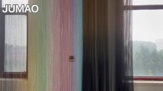 Factory Shot Video: Multi-Color Metal Hook Curtains