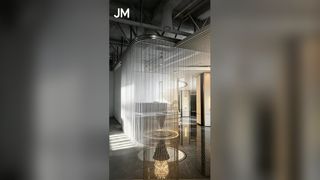Aluminum Coil Drapery Modern Architectural Mesh Curtains