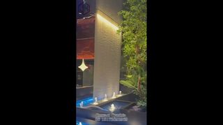 Indoor Application Water Curtain With Lights