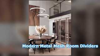Modern Metal Mesh Curtains for Stylish Space Dividers