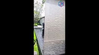 Water curtain for both indoor and outdoor applications
