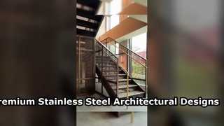 Crimped Woven Metal Mesh Stair Architectural Mesh Decorative Mesh Staircase Guardrail