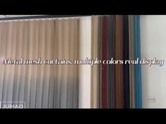 Real shot video of metal mesh curtains in various colors