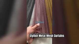 Metal Mesh Curtains Stylish Space Divider