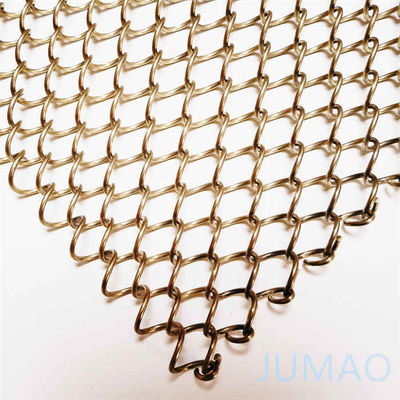 Architectural Metal Mesh Curtains Screen For Doorway Restaurant