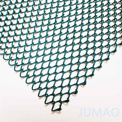 40ft Flexible Wire Metal Mesh Curtains Facades Grass Green
