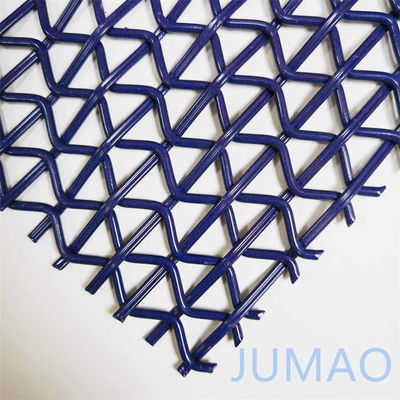 Purple Painting Architectural Mesh Decorative Metal Screen ODM