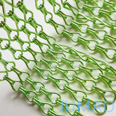 Aluminum Mesh Material Metal Chain Link Curtains Lightweight And Flexible