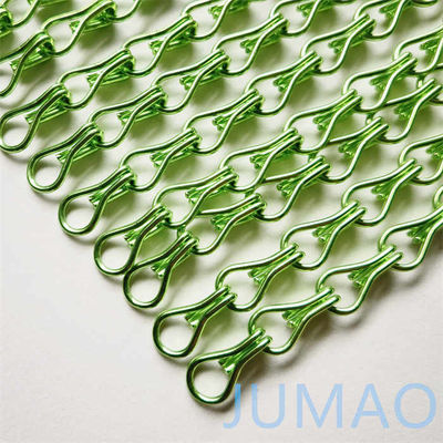 Al Alloy Metal Chain Link Door Fly Curtain Room Divider OEM