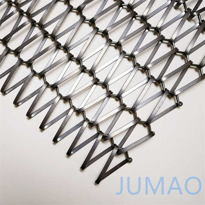 Chrome Finished Decorative Wire Grille Steel Mesh Fabric