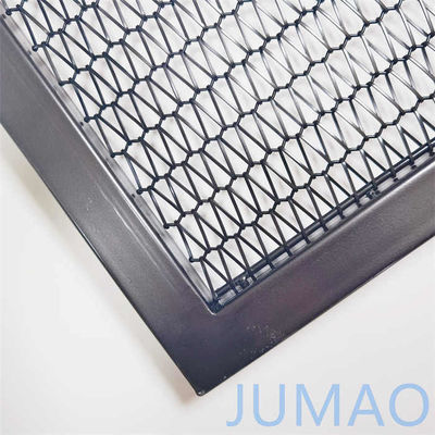 Sprial Cabinet Decorative Wire Mesh Panel Steel For Wall Facades