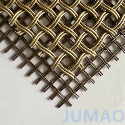 3.8m Length Decorative Architectural Crimped Mesh Ceiling Facades