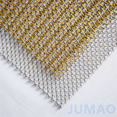 Sprial Technology Metal Mesh Curtains For Home Decoration Color Choices