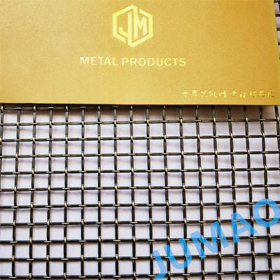 Shiny Or Matt Surface Decorative Steel Mesh Crimped Weave