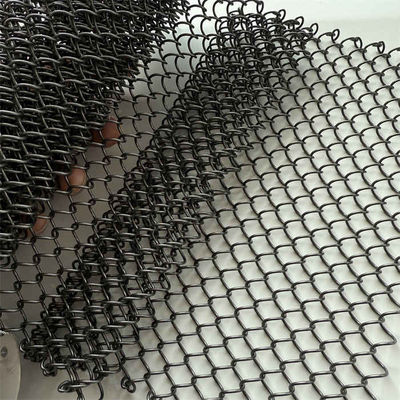 1.0mm Wire Dia Stainless Steel Coiled Mesh Curtains for Long Lasting Coil Technology