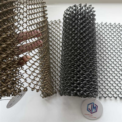 ODM Coil Architectural Mesh Curtain Metal Panels For Hotel Space Divider