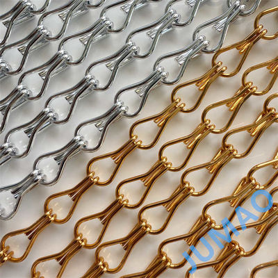 Sun Protection Facades Dramatic Effect Creation Metal Chain Room Divider