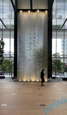 Flexible Water Mesh Curtain Lightweight Construction For Space