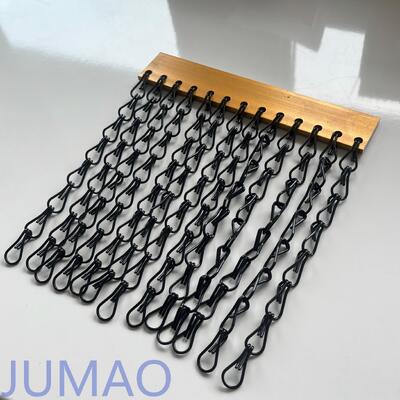 Color Block Chain Link Metal Panel for Interior Space Partition Or Wall Cladding