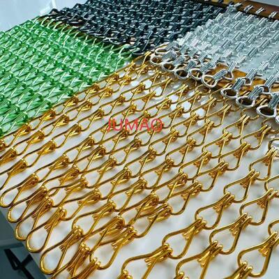 Customizable Upon Request Metal Chain Link Curtains Robust And Easy To Install