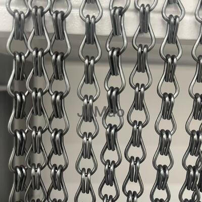 Aluminum Chain Curtains Metal Chain Link Curtains Temperature Resistance Minus 40 Celsius To 200 Celsius Designed To Suit The Space