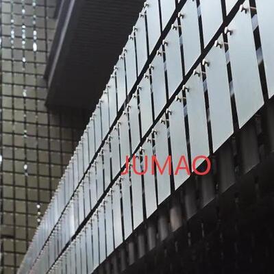 Kinetic Wind Curtain Architectural Mesh Wind Moving Wall Facade Metal Mesh