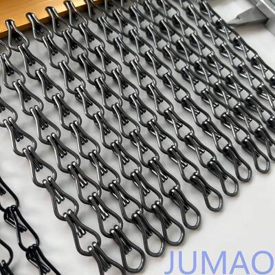 High Corrosion Resistance Metal Chain Link Curtains Suitable For Ornamental Entrance Dividers