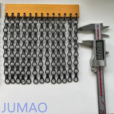 Brass Finishes Metal Chain Link Curtains Perfect For Doorways Windows In Various Settings