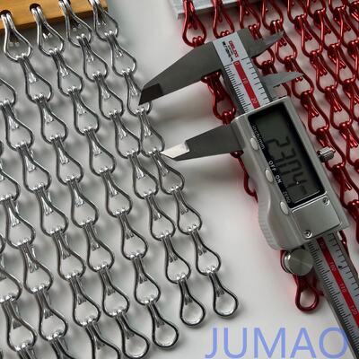 Various Decorative Metal Chain Link Curtains With Customized Images For Unique Visual Effects