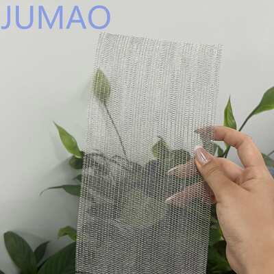 Multi Colored Label Laminated Glass Mesh Divider Screen With 1-3mm Panel Thickness