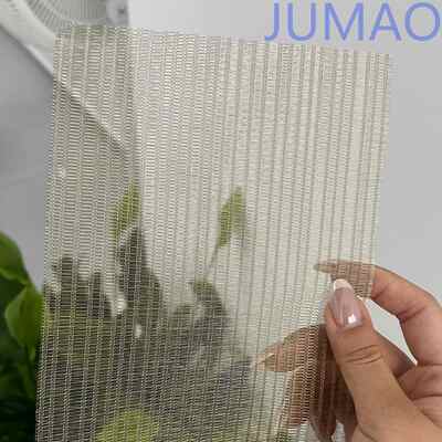 Furniture Decorative Mesh Laminated Glass Panels Introduces Warmth Brilliance To Interiors