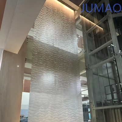 Metal Curtain Waterfall System With Pump For Indoor Landscape Decoration