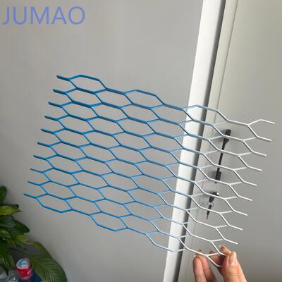 Custom Color Expanded 304 Stainless Steel Metal Mesh Panel For Building Exterior Facades