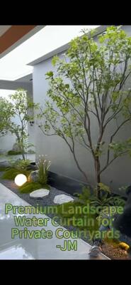 Stainless Steel Water Curtain with LED Light Stainless Steel Mesh Water Screen for High-End Landscape
