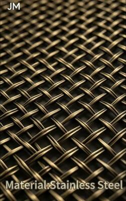 Architectural Mesh with Mechanical Fixing for Secure Installation and 10mm Hole Size in 6000mm Width